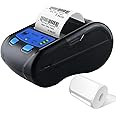 helett H65C Portable Bluetooth Thermal Label Printer Printer 58mm(Max Printing Width 2Inch) Connect Android iOS Phone&Laptop(USB Cable) 203DPI Resolution with 250 Label(1Year Warranty)