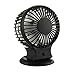 Produktbild Mini USB Ventilator, Yanhuanchan Portable Mini Tisch-Ventilator USB Fan mit Doppelklinge, 2 Geschwindigkeit und einstellbar Winkel Desktop Fan für zu Hause, Büro, Reisen im Freien, in der Schule studieren usw (schwarz)