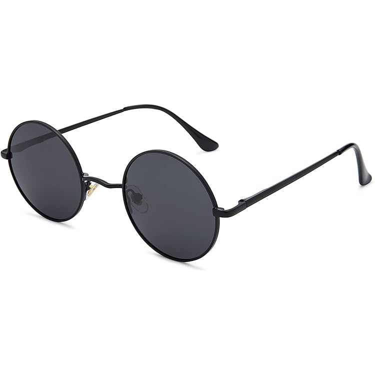 KRYMSON 3 Stück Runde Sonnenbrille, Metall-Sonnenbrille, Retro-Sonnenbrille, Strandparty-Sonnenbrille, Hippie-Sonnenbrille Für Outdoor-Aktivitäten, Autofahren, Strandpartys