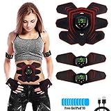 【Kraftvoll & Effizient】 - Dieser ABS-Stimulator ist für Bauch-, Arm-, Bein-, Hüft-, Bauchmuskeltraining, KÖRPER für Teilübungen oder Massagen konzipiert.20 Minuten pro Tag!Es entspricht 2000M Laufen, 60 Minuten Sit-Ups und Crunches, 30 Minuten Freischwimmen, 2 Wochen Diät.