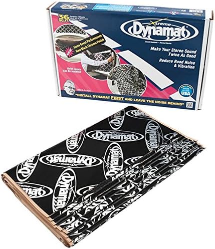 DYNAMAT EXTREME WHOLE PACKAGE OF 9 SHEETS OF SCABBARD ANTI VIBRATIONS 45,70 X 81,20 CM FOR HANDED DOOR DOORMAN BOXES AND SUBWOOFER 18" X 32" X SPL CAR AND HOUSE SOUNDPROOFING