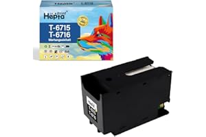 Hepta Print Wartungsbox T6715 T6716 Maintenance Box Ersatz für Epson C13T671500 / C13T671600 Kompatibel für Epson Workforce Pro WF-4720DWF WF-4725DWF WF-4730DTWF WF-4740DTWF WF-C5210DW WF-C5290DW