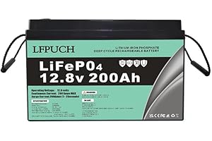 Leisure batteri，LiFePO4 12V 200Ah litium fritidsbatteri, Litiumbatterier med inbyggd BMS, lämpliga för solceller och energila