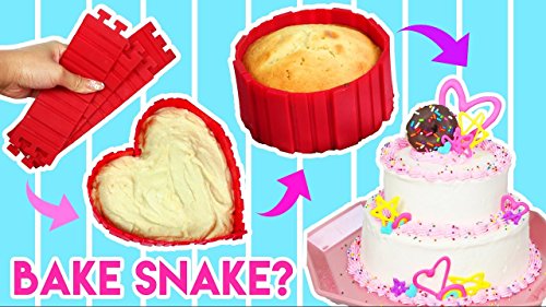 Splink Magic Kuchenformen Silikon Nonstick Bake Snake Backform Cake Mould DIY Fondant Kuchenform Backen Torten-Zubehör(Set 4 Stück) - 3