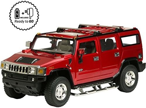 HUMMER H2 READY TO GO REMOTE CONTROL CAR AT SCALE 1:10, Red