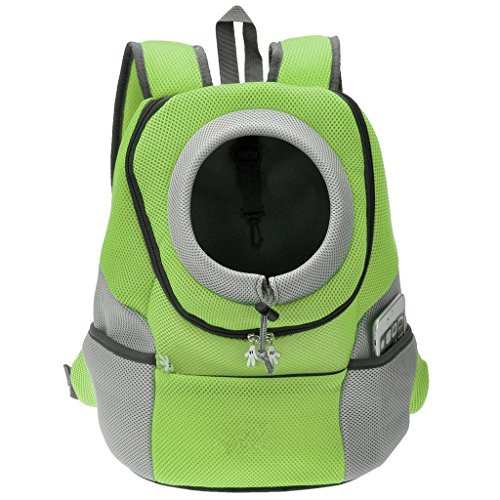 Preisvergleich Produktbild aoxsen Pet Carrier Rucksack Bag Pet Hund Katze Puppy Portable Airline Travel zugelassen atmungsaktiv Mesh Verstellbar Front Transporttasche Head Design Doppelter Schultergurt gepolstert Bike Wandern Outdoor