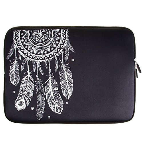 ivencase 13- 13.3 Zoll Portable Weich Laptophülle Tasche Neopren Sleeve Hülle Schutzhülle für Notebook / Ultrabook / Macbook Air / Pro Retina 12.14 Zoll iPad Pro ( schwarz )