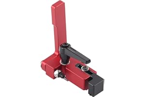HILITAND Type-75 Outil de menuiserie Mitre Track Piste Stop t-Nut Dispositif de Limite de Longueur Précise Outil de Travail du Bois de Limite d'Onglet Rouge