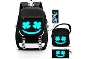 GRENDS Schulrucksack Jungen Teenager Schulranzen Mädchen School bag Schultasche Reflektierender Kinder Rucksäcke für 8 10 15 Jahre School Bags for Boys 3 5 Klasse