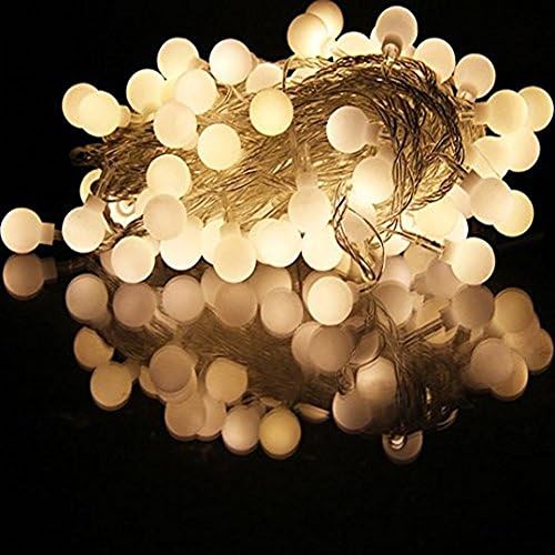 Ake Battery Operated LED String Lights 4M Outdoor String Lights Warm White Small Ball Fairy Light for Decoration