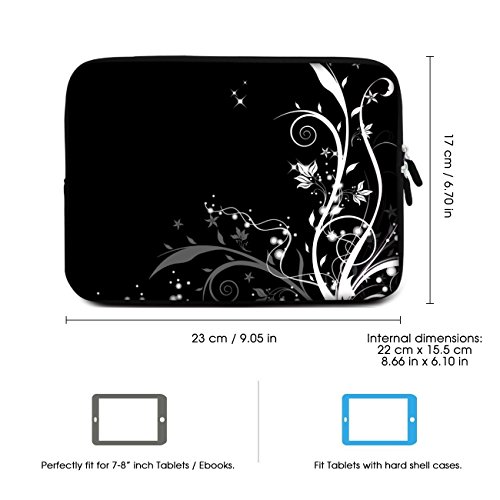 SIDORENKO Tablet PC Tasche f  r 7 - 8 Zoll   Amazon Fire 7   Samsung Galaxy Tab 3   Apple iPad mini   Universal Schutzh  lle   H  lle Sleeve Case Etui