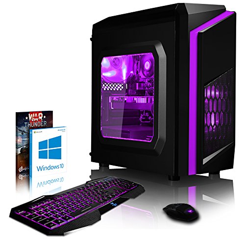 VIBOX Pyro RS770-122 Gaming PC - 4,2GHz Intel i7 Quad Core CPU, RX 470 GPU, VR Ready, Hochleistung, leistungsstärker, Spec, Desktop Gamer Computer mit Spielgutschein, Windows 10, Grün Innenbeleuchtung, lebenslange Garantie* (3,6GHz (4,2GHz Turbo) Superschneller Intel i7 7700 Kabylake Quad 4-Core Prozessor CPU, AMD Radeon RX 470 4GB Grafikkarte, 16GB DDR4 2133MHz RAM, 1TB (1000GB) SATA III HDD 7200rpm Festplatte, 85+ Netzteil, CIT Storm Grün Gaming Geh§use, Intel B250 LGA1151 Mainboard)