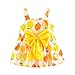 Produktbild Sonnena Mode Bogen Neugeborenes Kleinkind Baby Mädchen Zitrone Drucken Strap Princess Party Casual Dress Kleidung Sling Kleid Minikleid