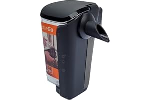 Philips Contenitore per latte (versione C) per macchina da caffè LatteGo, nero, argento, trasparente