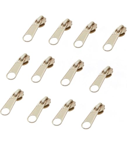 Rouleau Fermeture Éclair Nylon 25m + 10 Curseurs Métal 5# - Couleur Marron 303 - Pour Couture Pro & DIY