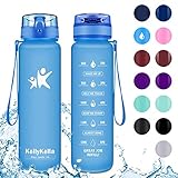 ➤ DISEÑO DE CALIDAD PREMIUM: la botella de agua KollyKolla tiene una forma ergonómica para el uso con una sola mano, con una correa de transporte resistente y una cubierta esmerilada reflectante especial, duradera y resistente al impacto. Es elegante y cómodo de usar.