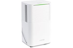 Vonia Déshumidificateur 12L par jour - Déshumidificateur électrique - Convient pour le salon, à la salle de bain, à la chambre à coucher, à la cave - Blanc
