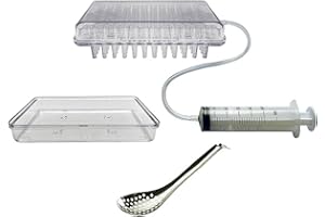 GORGER Macchina per caviale alimentare con 100 ugelli a goccia, set da bagno di alginato di precisione per sferificazione culinaria