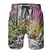 Produktbild KLYDH Colorful Forest Bush Feigned Stream Trees Leisure Sport Fitness Quick-Drying Men's Shorts Beach Pants with Pockets Swim Trunks Breathable Sweat Absorption,Size:XX-Large