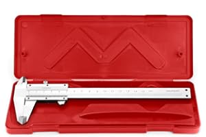 Brynnl - Calibre de acero inoxidable, 150 mm, calibrador de medición preciso, con tornillo de bloqueo para medición interior, exterior, profundidad y escalada, 0,001 / 0,02 mm