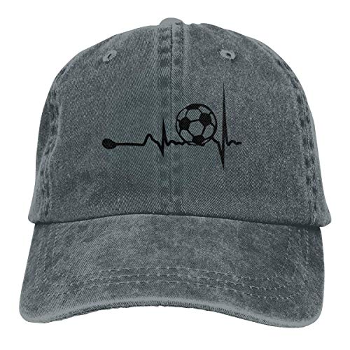 Preisvergleich Produktbild kslae ECG Soccer Washed Denim Hut verstellbare Unisex Dad Baseball Caps