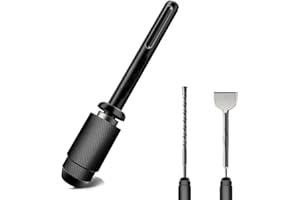 7E TRADING SDS Max to SDS Plus Adapter for Rotary Hammers, Chuck Adaptor Converter, Chuck Drill Converter Shank Quick Tool, SDS Max to SDS Plus Adapter Chuck Drill Adapter Quick Tool for All SDS Max Drills