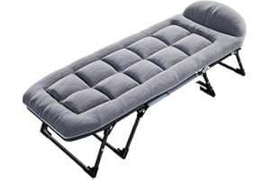 LANTUS Lit de Camp Pliable en Aluminium pour l'armée - Lit de Camping Pliable et lit d'invité1 Personne, Lit d’Appoint, Capacité 150 kg, pour Camping, Randonnée, Voyage en Plein Air