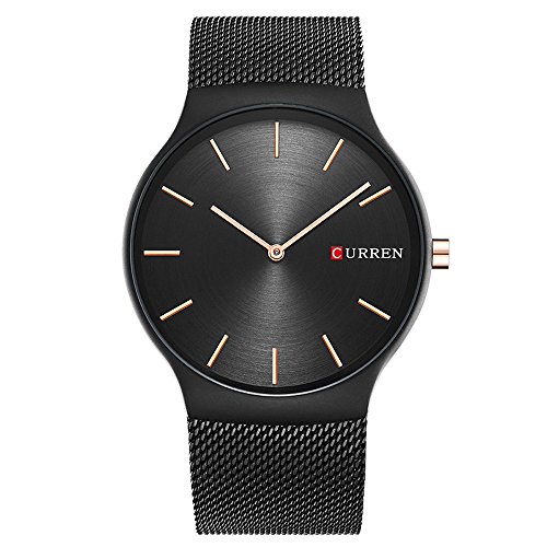 XLORDX Luxus Herren Sport Armbanduhr Minimalistic Analog Quartz Ultra dnn Schwarz Edelstahl Mesh Band Uhren XLORDX Luxus Herren Sport Armbanduhr Minimalistic Analog Quartz Ultra dnn Schwarz Edelstahl Mesh Band Uhren
