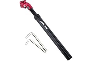 Yongness Tige de Selle à Suspension pour vélo,Tige de Selle à Suspension à Ressort, diamètre 27,2mm, 30,9mm,31,6 mm, adaptée aux vélos électriques,VTT,Descente, vélos de Ville