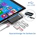 Produktbild Opluz USB 3.0 Hub 6 in 1 USB C Hub Adapter Type C hub mit 2 USB 3.0 Anschlüs, SD/Micro SD Kartenleser, Microsoft Surface Dock hub Super Speed Verteiler 5Gbs für Microsoft Surface Go(11’’)