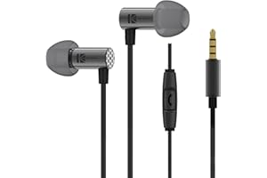 keephifi Sleep Earbuds-KBear Little Q In-Ear-Kopfhörer, Stereo-In-Ear-Kopfhörer mit 6 mm Composite DD, leistungsstarke Auflösung, geräuschisolierende Headsets mit Mikrofon (Silber mit Mikro)