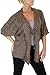 ICE (7455-3) Chunky Soft Hair Knit Tie Front Cardigan Brown (SM)