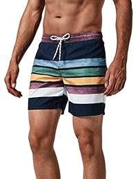 Short De Bain Homme - Nylon/Spandex, Cordon Ajustable - Pour Plage, Piscine, Sport - Multiples Couleurs