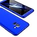 Produktbild Vectady Hart Hülle für Samsung Galaxy A8 2018, Slim Handyhülle Hardcase für Samsung Galaxy A8 2018,Stoßfest Hülle Schutzhülle Hart Case 3 in 1 Ultra Dünn 360 Grad PC Hartplastik Schutz Handyhüllen Armor Elegant Full Body Cover Fall Handytasche Abdeckung Premium Hartschale Luxus Etui Rundum Komplettschutz Plastik Bumper Tasche Schale für Samsung Galaxy A8 2018 - Blau