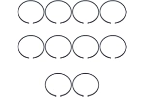 Gubeter 10 pièces 44Mm Kit de segments de Piston, pour Jonsered 2149 2150 2152 2153 tronçonneuse, 503289010, 503 28 90-10