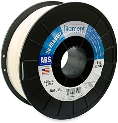 Filament Express 3DT175ABS11-01 ABS 3D Printer Filament, Spool, 1.75 mm Diameter, Natural
