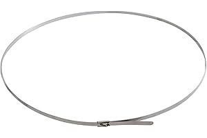 AERZETIX: 4.6mm x 1000mm 100cm 10 Colliers de Serrage en métal Acier Inoxydable résistent aux acides C42161