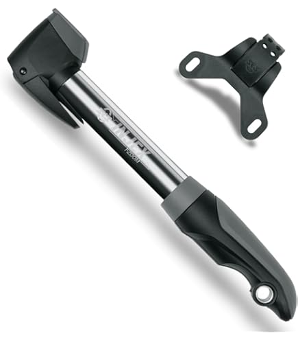 SKS GERMANY INJEX LITE ZOOM Mini Pump (two-component Plastic, Max. Pressure: 10 Bar/144 PSI, Telescopic Function, 2-point Pump Holder, Dust Cover), Black