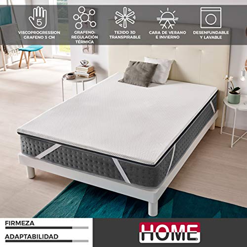 Topper viscoelastico PrimeTop de Home Medida 135x180 cm