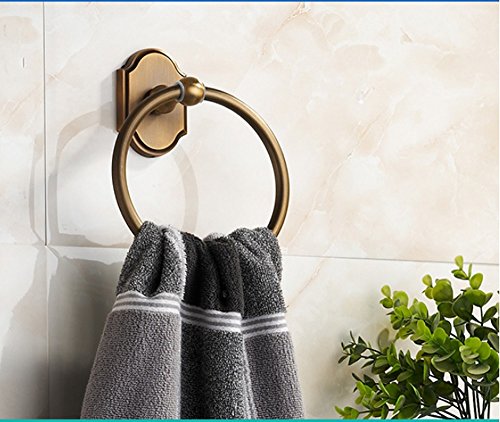 Preisvergleich Produktbild Hyun times Europäische kreative Persönlichkeit Jahrgang Edelstahl Kaffee alten Handtuchring Handtuch hängen Klammer