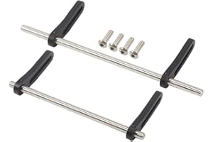 RCBOYZ Support de Pare-Chocs réglable en aluminium à l'échelle 1/10 Avant arrière, Ensemble de Pare-Chocs en métal Complet pour Axial SCX10 Element Enduro Gen7 Gen8 TRX6 TRX4 RC Crawler Upgrade