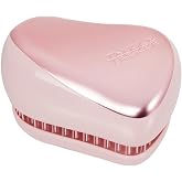 Tangle Teezer Compact Styler Pink Matte Chrome Sa&ccedil; Fır&ccedil;ası - Seyahat ve &Ccedil;anta Boy Tarak