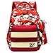 Produktbild AnKoee Unisex - Kinder Rucksack Schulrucksack Wasserfester Rucksack für Jungen Mädchen Schüler Daypack Schultasche Grundschule Backpack Großen Kapazität (Rot)