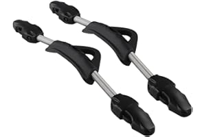 Sandyseptember Confezione da 2 cinghie per pinne a molla in acciaio inox, antiscivolo, fibbie di ricambio in acciaio, per pinne Cressi Mares in acciaio inox (M nero)