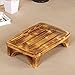 Produktbild MO&SU Nachttisch Tritthocker für Kind Haustier Erwachsener, 100% Massivholz Fußbank für Badezimmer Küche Anti-Rutsch Sofahocker Versteckter Nagel-C 45X32X12cm
