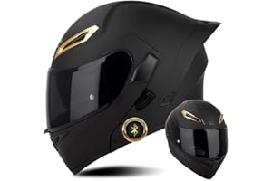 XYYYM Bluetooth Motorradhelm ECE-geprüfter Klapphelm Modulare Helm Erwachsene Damen und Herren mit Doppelvisier, Lautsprechermikrofon Geräuschunterdrückung Multifunktional Bluetooth