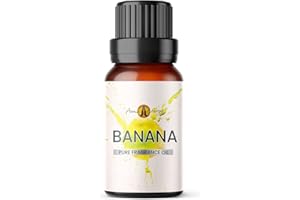 AROMA ENERGY Banana Fragrance Oil, 10ml - Use in Aromatherapy Diffuser, Home Made Making, Potpourri, Candle, Soap, Slime, Bath Bomb, Air Freshener
