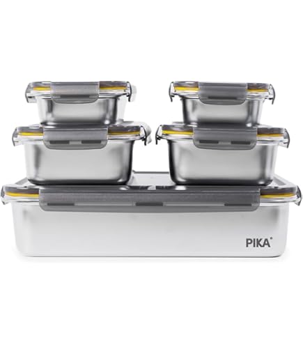 LUX Boîte De Rangement Bleu Taille 2 / 6 Pcs