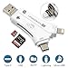 Produktbild XuBa SD Kartenleser 4 in 1 iPhone/Micro USB/USB Typ c/USB für iPhone iPad Mac & Android, SD & Micro SD, PC