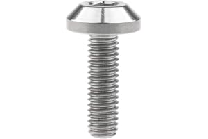 Yaruijia Tornillo de titanio M6x12 15 20 25 30 35 mm cabeza de paraguas Allen tornillo para piezas de bicicleta motocicleta (M6 x 20 mm, titanio)